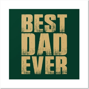 Simple Best Dad Ever Father's Day Typography Posters and Art